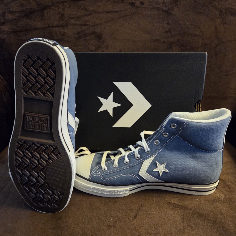 Converse Star Player 76 High-Top Sneakers Lakeside Blue Mens 11